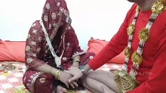Play Newlywed Wife's First Time Pussy Fucking in Hard Hindi Sex